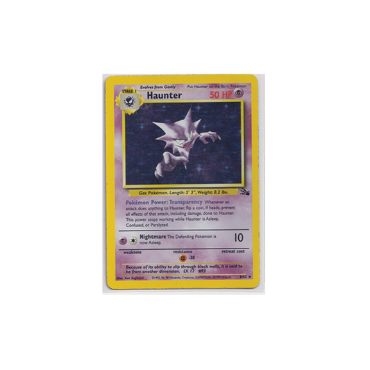 Haunter Fossil Holo Rare